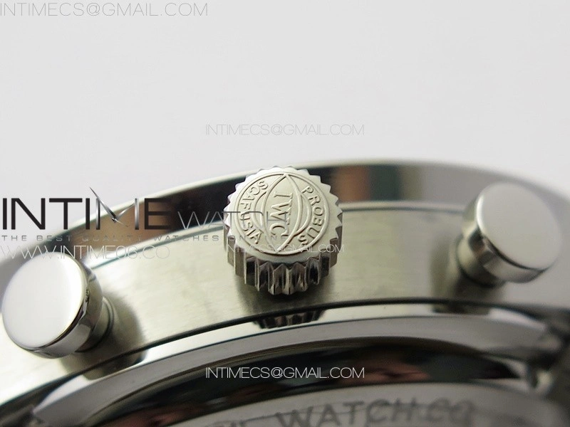 Portuguese IW371617 ZF 1:1 Best Edition SS White Dial Blue Markers on SS Bracelet A96355