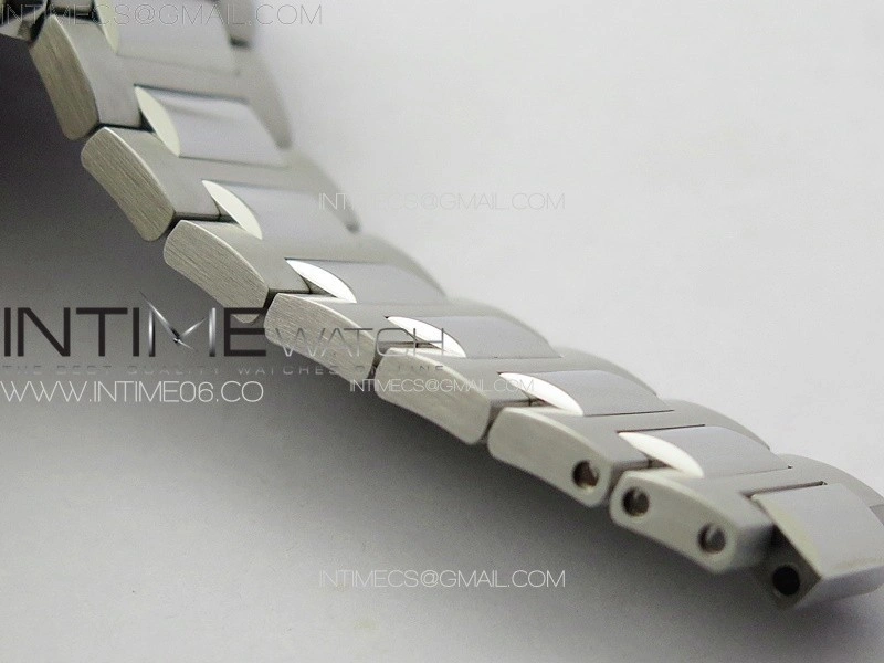 Portuguese IW371617 ZF 1:1 Best Edition SS White Dial Blue Markers on SS Bracelet A96355