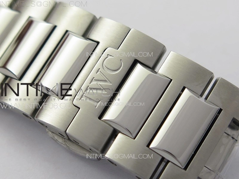 Portuguese IW371617 ZF 1:1 Best Edition SS White Dial Blue Markers on SS Bracelet A96355
