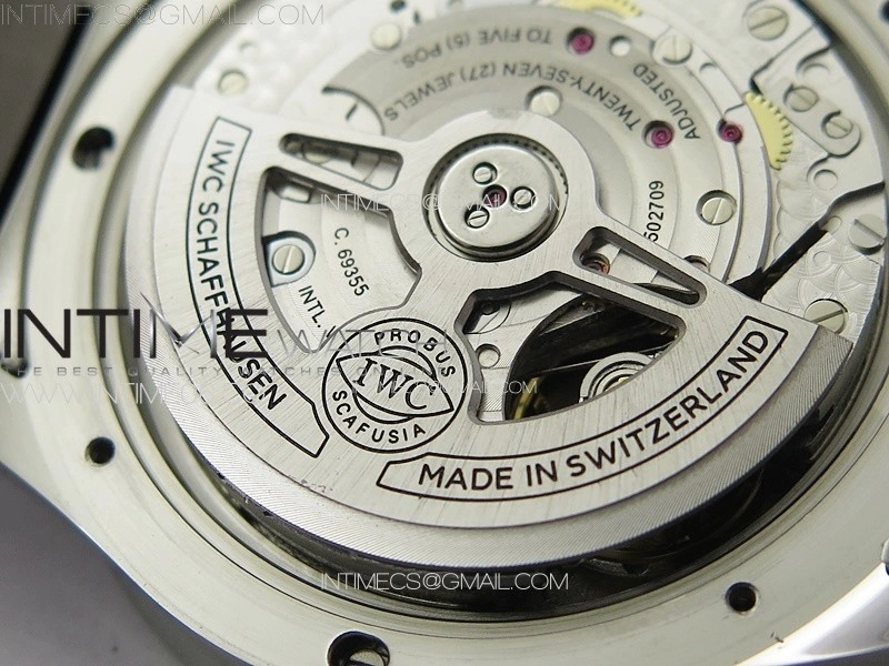 Portuguese IW371617 ZF 1:1 Best Edition SS White Dial Blue Markers on SS Bracelet A96355