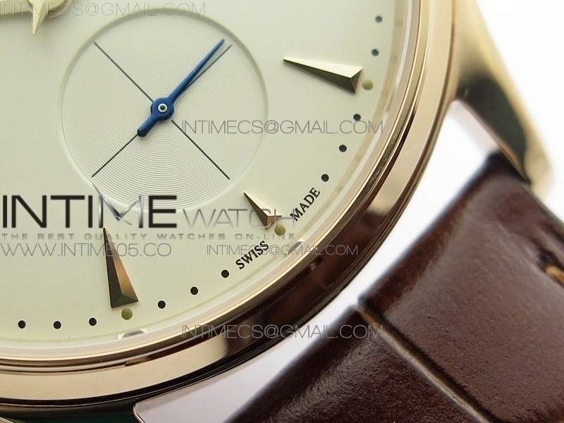 Master Ultra Thin Reserve de Marche RG ZF 1:1 Best Edition Cream Dial on Brown Leather Strap A938 V3