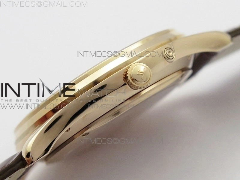 Master Ultra Thin Reserve de Marche RG ZF 1:1 Best Edition Cream Dial on Brown Leather Strap A938 V3