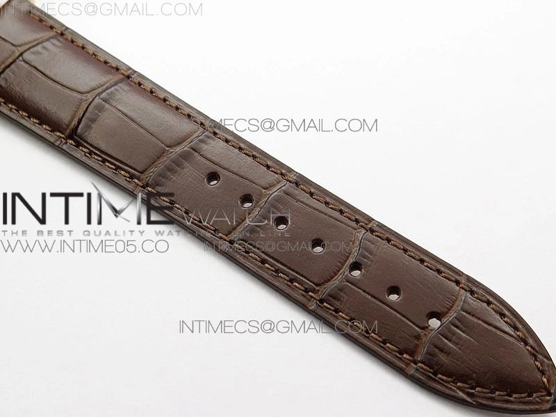 Master Ultra Thin Reserve de Marche RG ZF 1:1 Best Edition Cream Dial on Brown Leather Strap A938 V3
