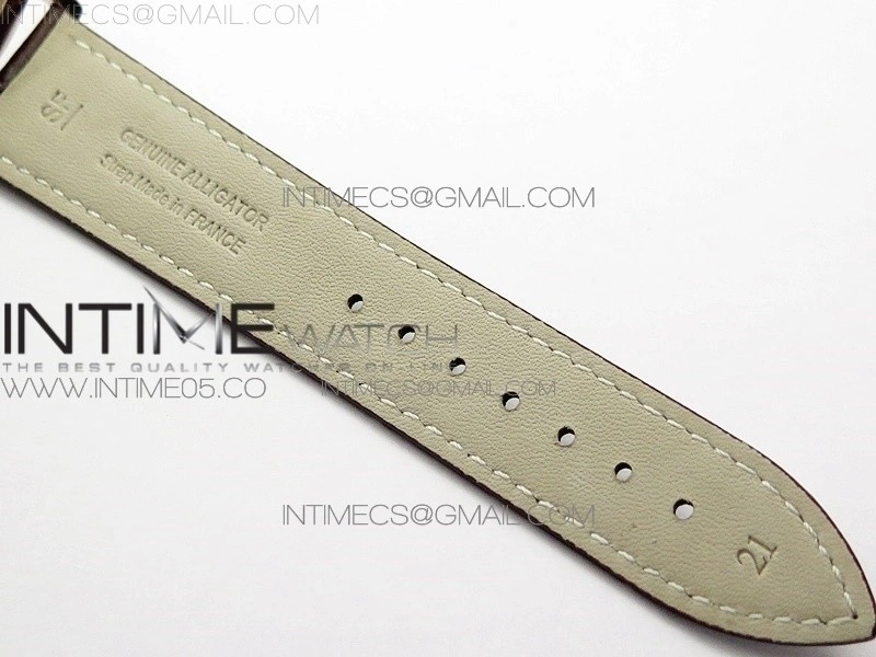 Master Ultra Thin Reserve de Marche RG ZF 1:1 Best Edition Cream Dial on Brown Leather Strap A938 V3