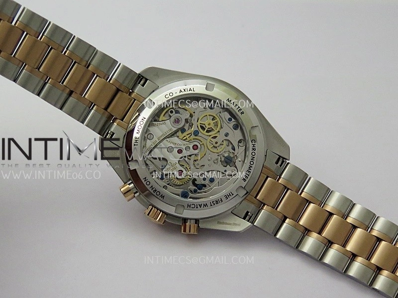 Speedmaster Professional SS RG N1F Best Edition RG Dial Black Subdial On SS RG Bracelet Asian 3861