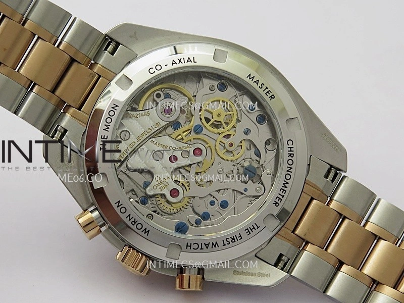 Speedmaster Professional SS RG N1F Best Edition RG Dial Black Subdial On SS RG Bracelet Asian 3861
