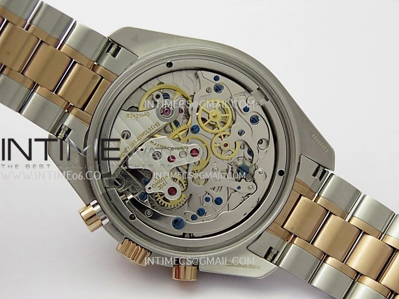 Speedmaster Professional SS RG N1F Best Edition RG Dial Black Subdial On SS RG Bracelet Asian 3861
