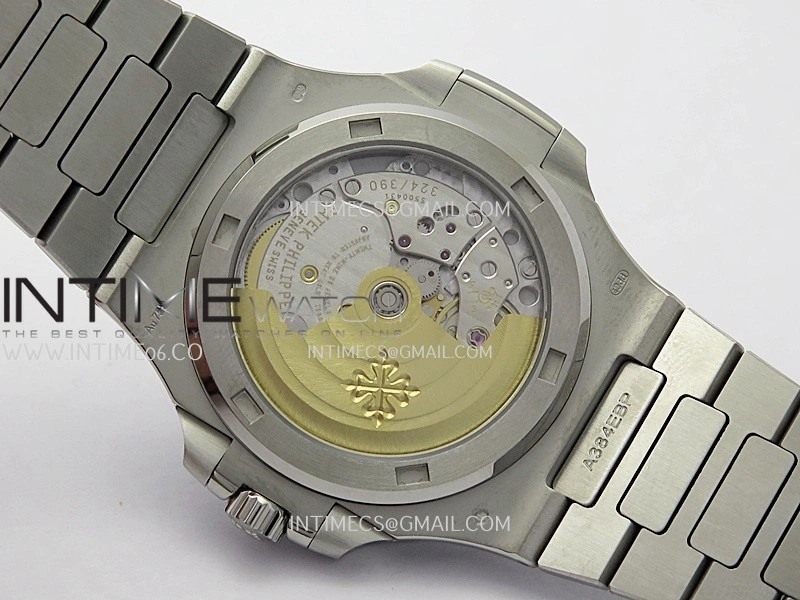 Nautilus 5711 1A 3KF 1:1 Best Edition Diamonds Bezel Blue Textured Dial on SS Bracelet A324 Super Clone V2