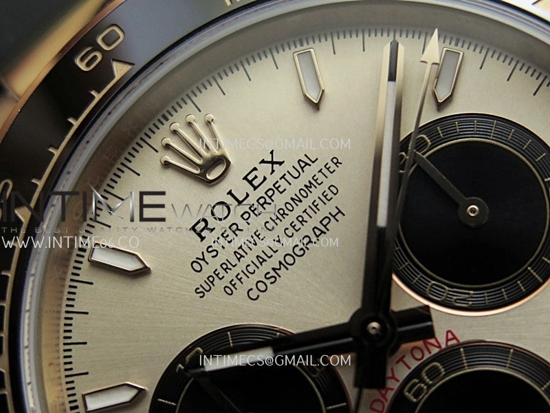 Daytona 126515 Gain Weight Clean Plus 1:1 Best Edition RG Dial Black Subdial Stick Marker On Oysterflex Rubber Strap DD4131