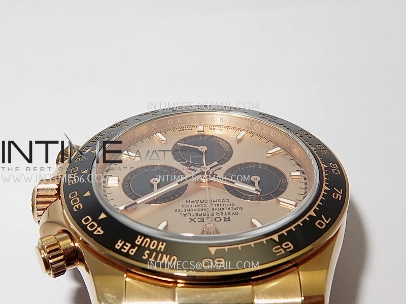 Daytona 126515 Gain Weight Clean Plus 1:1 Best Edition RG Dial Black Subdial Stick Marker On Oysterflex Rubber Strap DD4131
