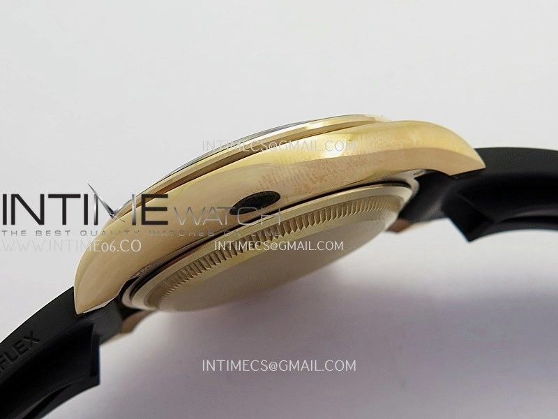 Daytona 126515 Gain Weight Clean Plus 1:1 Best Edition RG Dial Black Subdial Stick Marker On Oysterflex Rubber Strap DD4131