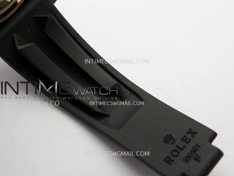 Daytona 126515 Gain Weight Clean Plus 1:1 Best Edition RG Dial Black Subdial Stick Marker On Oysterflex Rubber Strap DD4131