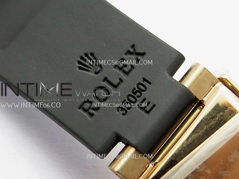 Daytona 126515 Gain Weight Clean Plus 1:1 Best Edition RG Dial Black Subdial Stick Marker On Oysterflex Rubber Strap DD4131
