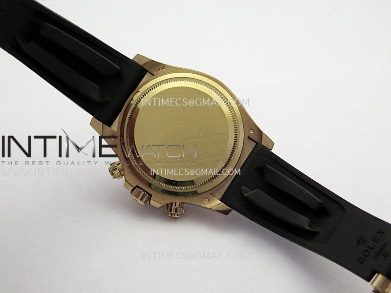 Daytona 126515 Gain Weight Clean Plus 1:1 Best Edition RG Dial Black Subdial Stick Marker On Oysterflex Rubber Strap DD4131