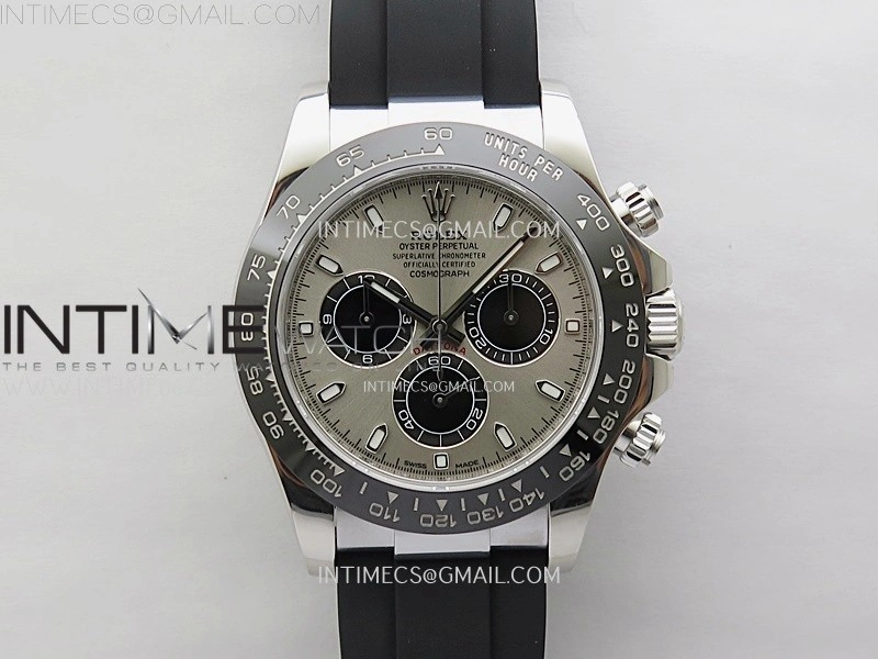 Daytona 116519 Gain Weight ZF 1:1 Best Edition Silver Dial Black Subdials Sticks Markers on Oysterflex Strap SH4130