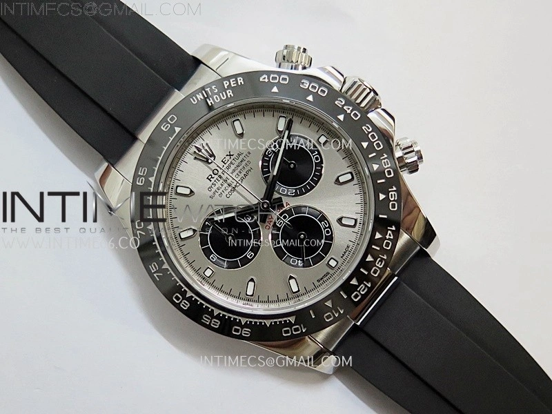Daytona 116519 Gain Weight ZF 1:1 Best Edition Silver Dial Black Subdials Sticks Markers on Oysterflex Strap SH4130