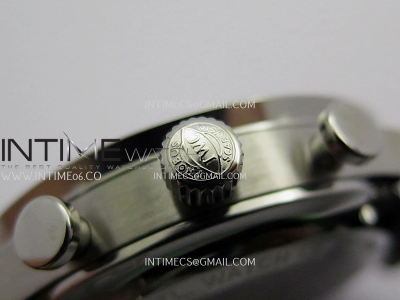 Portuguese Chrono IW371604 SS APSF 1:1 Best Edition Silver Dial RG Marker On Black Leather Strap Asian Super Clone 69355