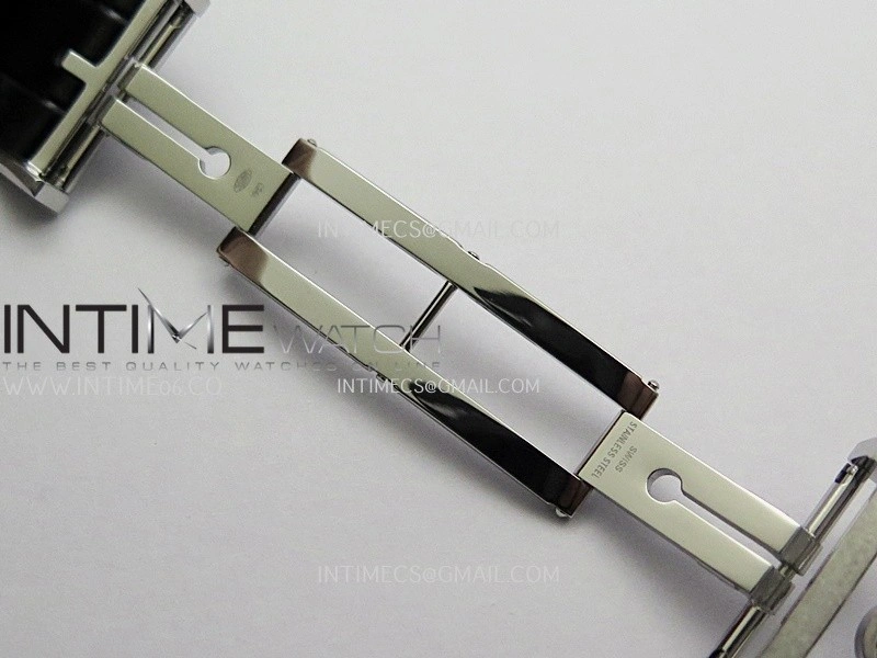 Portuguese Chrono IW371604 SS APSF 1:1 Best Edition Silver Dial RG Marker On Black Leather Strap Asian Super Clone 69355