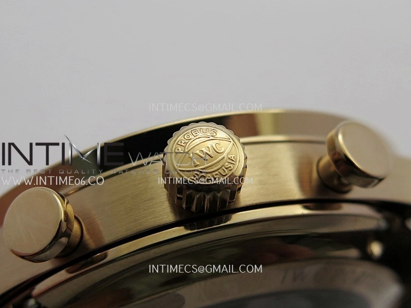 Portuguese Chrono IW371611 RG APSF 1:1 Best Edition Silver Dial RG Marker On Brown Leather Strap Asian Super Clone 69355