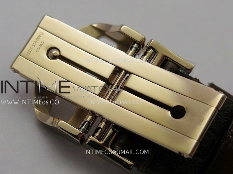Portuguese Chrono IW371611 RG APSF 1:1 Best Edition Silver Dial RG Marker On Brown Leather Strap Asian Super Clone 69355