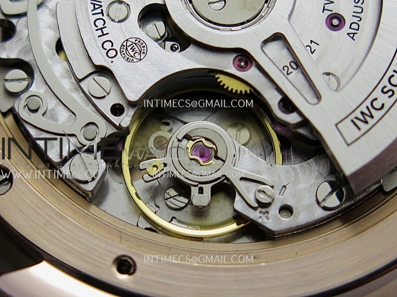 Portuguese Chrono IW371611 RG APSF 1:1 Best Edition Silver Dial RG Marker On Brown Leather Strap Asian Super Clone 69355