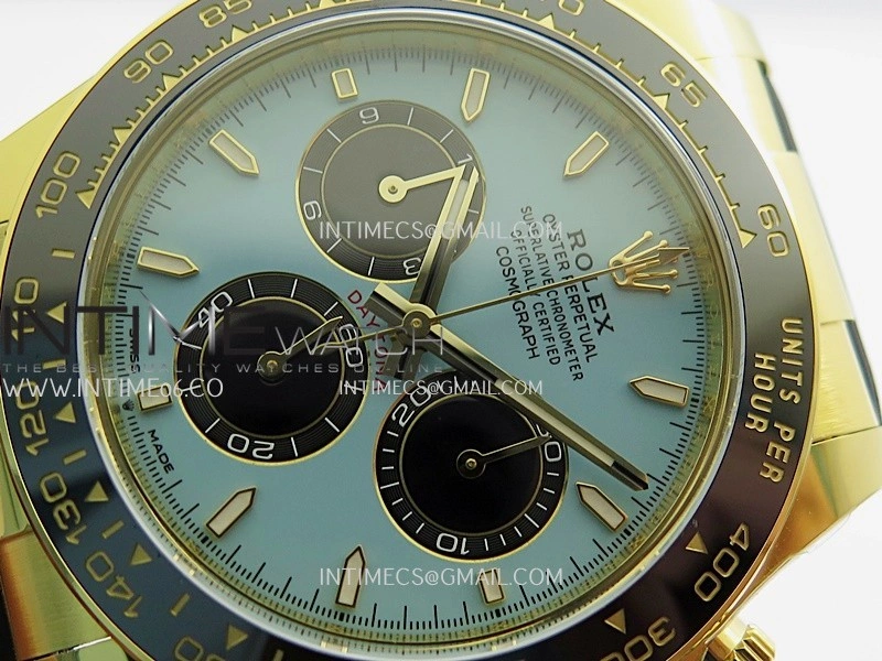 Daytona 126518 Gain Weight ARF 1:1 Best Edition Tiffany Turquoise Blue Dial Stick Markers On Oysterflex Strap DD4131