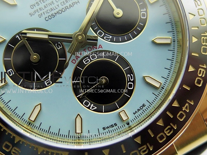 Daytona 126518 Gain Weight ARF 1:1 Best Edition Tiffany Turquoise Blue Dial Stick Markers On Oysterflex Strap DD4131