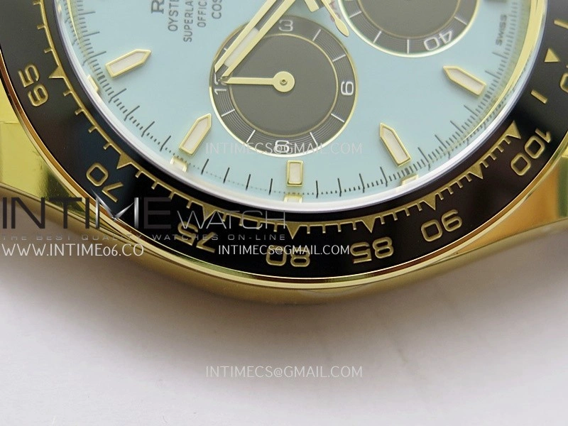 Daytona 126518 Gain Weight ARF 1:1 Best Edition Tiffany Turquoise Blue Dial Stick Markers On Oysterflex Strap DD4131