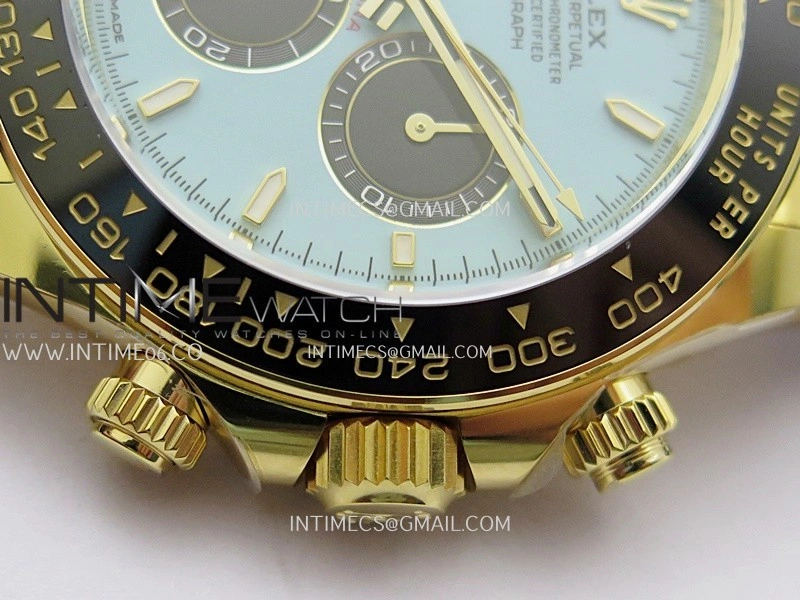 Daytona 126518 Gain Weight ARF 1:1 Best Edition Tiffany Turquoise Blue Dial Stick Markers On Oysterflex Strap DD4131