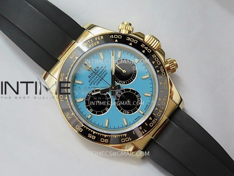 Daytona 126518 Gain Weight V10 QF 1:1 Best Edition Tiffany Turquoise Blue Dial Stick Markers on Oysterflex Strap SH4131