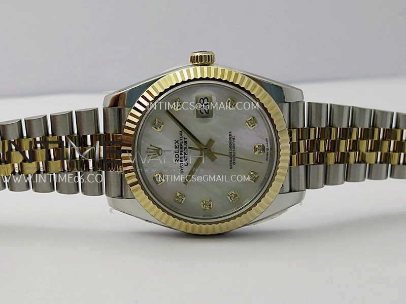 DateJust 41mm 126333 Wrapped SS YG 3EF 1:1 Best Edition White MOP Dial Diamond Marker on Wrapped SS YG Jubilee Bracelet A3235