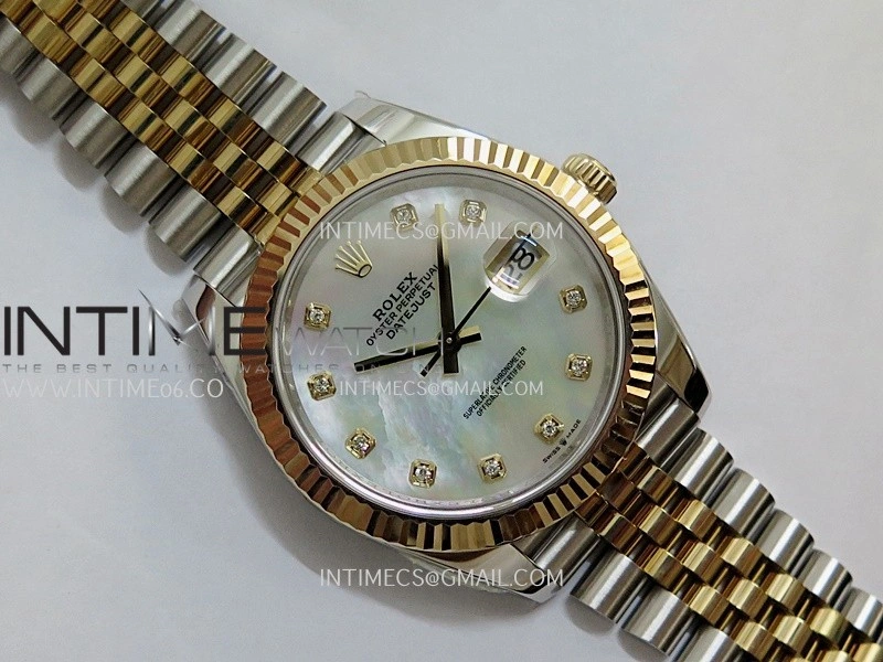 DateJust 41mm 126333 Wrapped SS YG 3EF 1:1 Best Edition White MOP Dial Diamond Marker on Wrapped SS YG Jubilee Bracelet A3235
