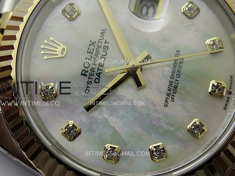 DateJust 41mm 126333 Wrapped SS YG 3EF 1:1 Best Edition White MOP Dial Diamond Marker on Wrapped SS YG Jubilee Bracelet A3235