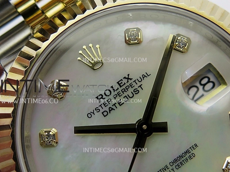 DateJust 41mm 126333 Wrapped SS YG 3EF 1:1 Best Edition White MOP Dial Diamond Marker on Wrapped SS YG Jubilee Bracelet A3235