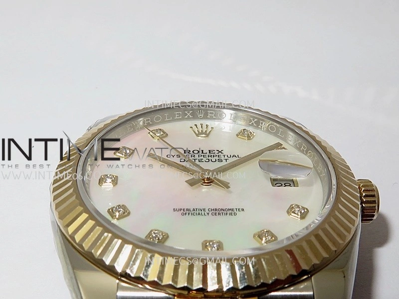 DateJust 41mm 126333 Wrapped SS YG 3EF 1:1 Best Edition White MOP Dial Diamond Marker on Wrapped SS YG Jubilee Bracelet A3235