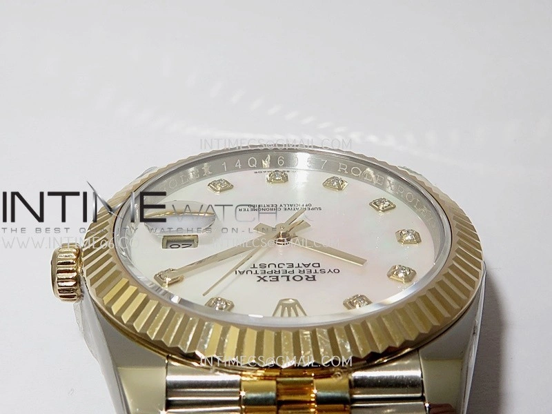 DateJust 41mm 126333 Wrapped SS YG 3EF 1:1 Best Edition White MOP Dial Diamond Marker on Wrapped SS YG Jubilee Bracelet A3235