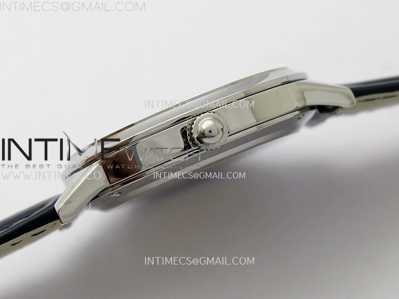 Rendez-Vous Night and Day SS APSF 1:1 Best Edition White Textured Dial SS Bezel on Black Leather Strap Super Clone A898