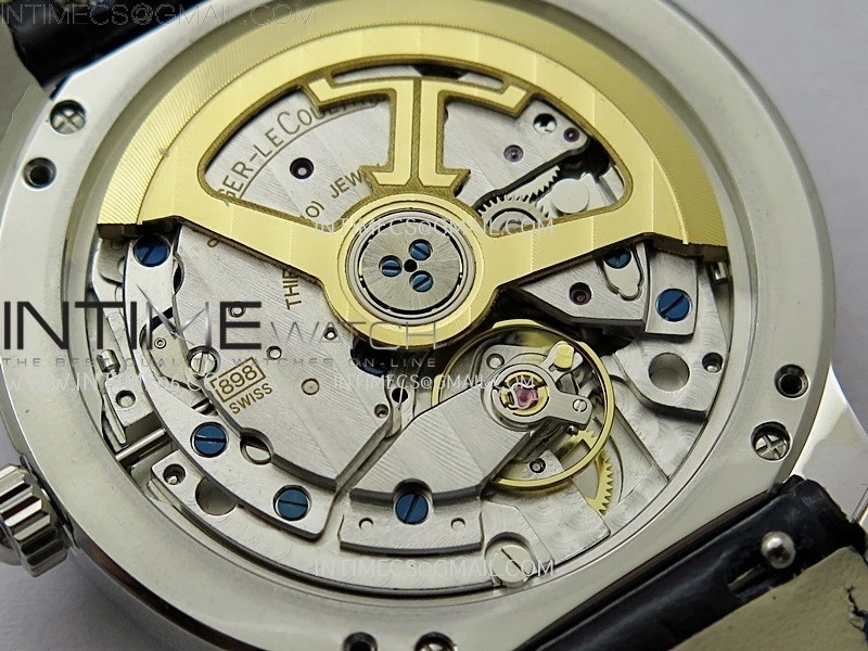 Rendez-Vous Night and Day SS APSF 1:1 Best Edition White Textured Dial SS Bezel on Black Leather Strap Super Clone A898