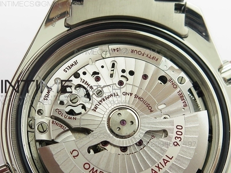 Planet Ocean Master Chronometer Chrono SS OM 1:1 Best Edition Black Dial Orange Numeral on SS Bracelet A9300