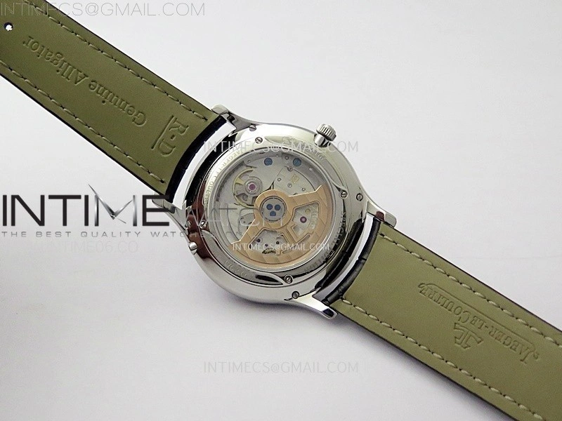 Master Ultra Thin Perpetual Calendar SS J Factory Best Edition Silver Dial on Black Leather Strap A868