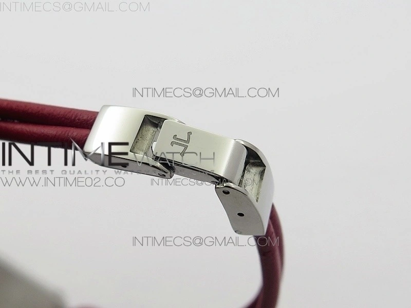 Reverso Ultra Thin Duoface SS SWF Red Dial on Line Red Leather Strap Ronda Quartz