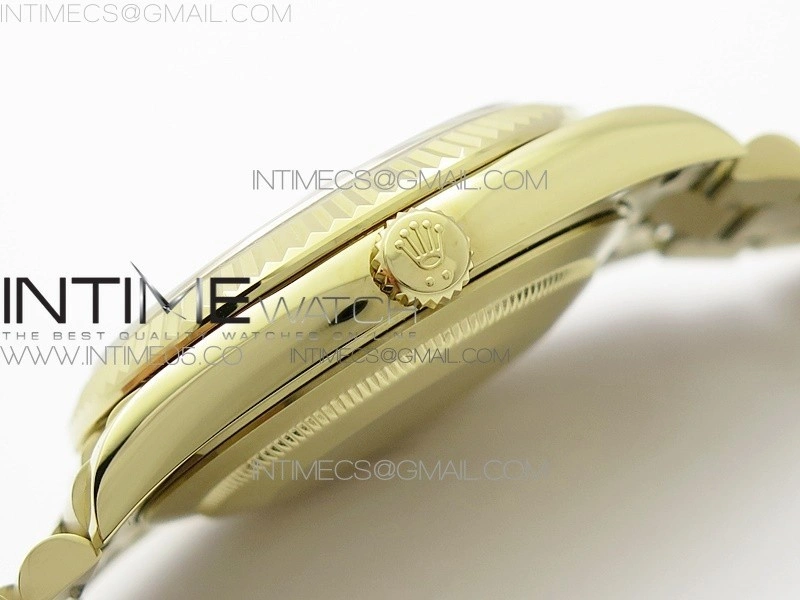 Day-Date 40mm 228239 BP New Dial Version 904 YG Silver Sticks Markers Dial on YG President Bracelet A2836