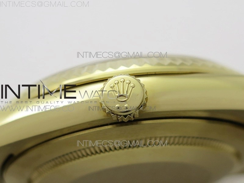 Day-Date 40mm 228239 BP New Dial Version 904 YG Silver Sticks Markers Dial on YG President Bracelet A2836