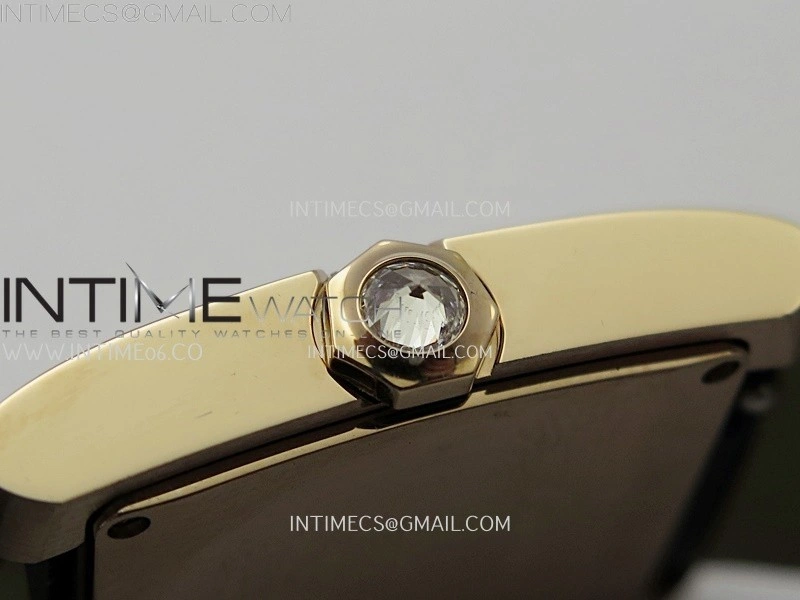 Tank Francaise Ladies 27mm Diamond Bezel RG 8848F 1:1 Best Edition Silver Dial on Black Leather Strap Ronda Quartz V2