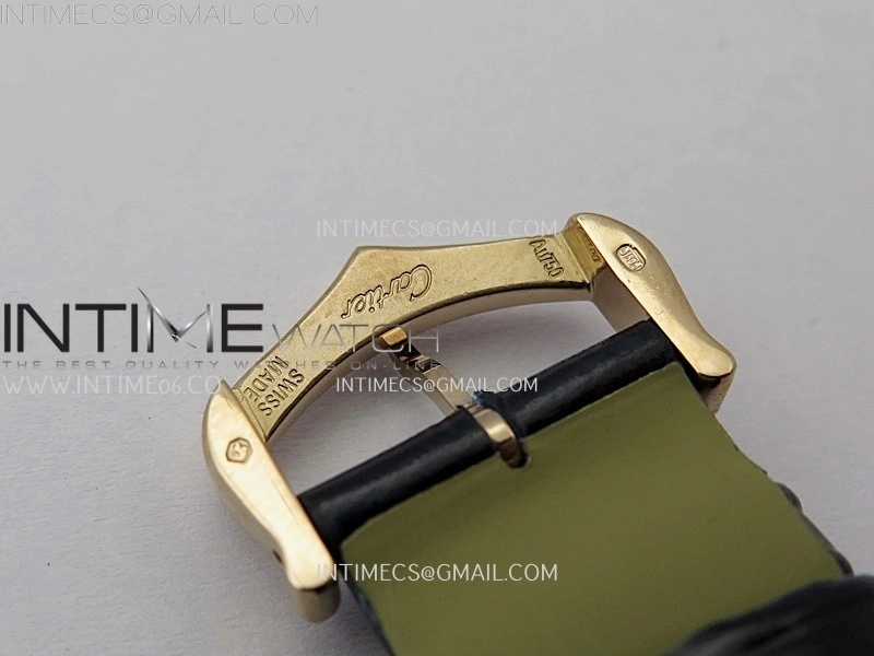 Tank Francaise Ladies 27mm Diamond Bezel RG 8848F 1:1 Best Edition Silver Dial on Black Leather Strap Ronda Quartz V2