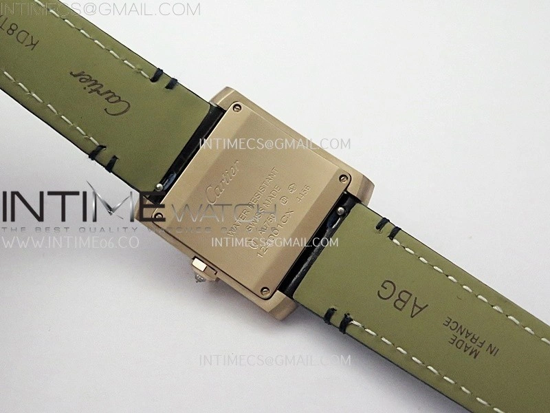 Tank Francaise Ladies 27mm Diamond Bezel RG 8848F 1:1 Best Edition Silver Dial on Black Leather Strap Ronda Quartz V2