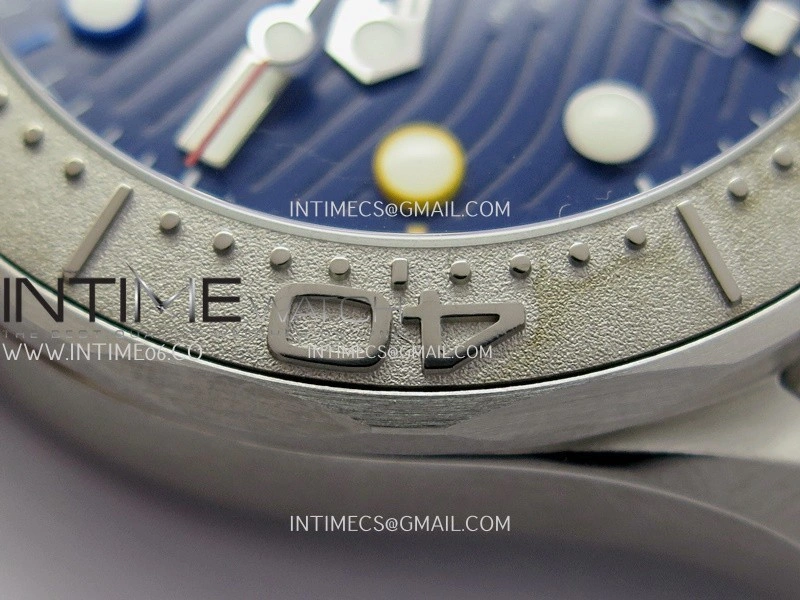 Seamaster 300M 42mm Aluminum Bezel SS VSF Best Edition Blue Ceramic Dial On SS Bracelet Super Clone Asian 8800