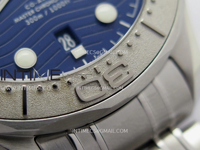 Seamaster 300M 42mm Aluminum Bezel SS VSF Best Edition Blue Ceramic Dial On SS Bracelet Super Clone Asian 8800
