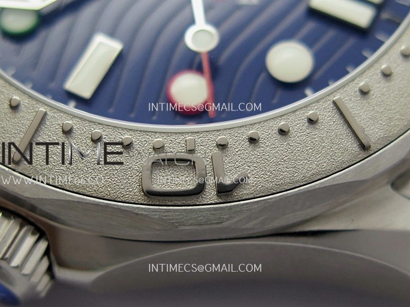 Seamaster 300M 42mm Aluminum Bezel SS VSF Best Edition Blue Ceramic Dial On SS Bracelet Super Clone Asian 8800