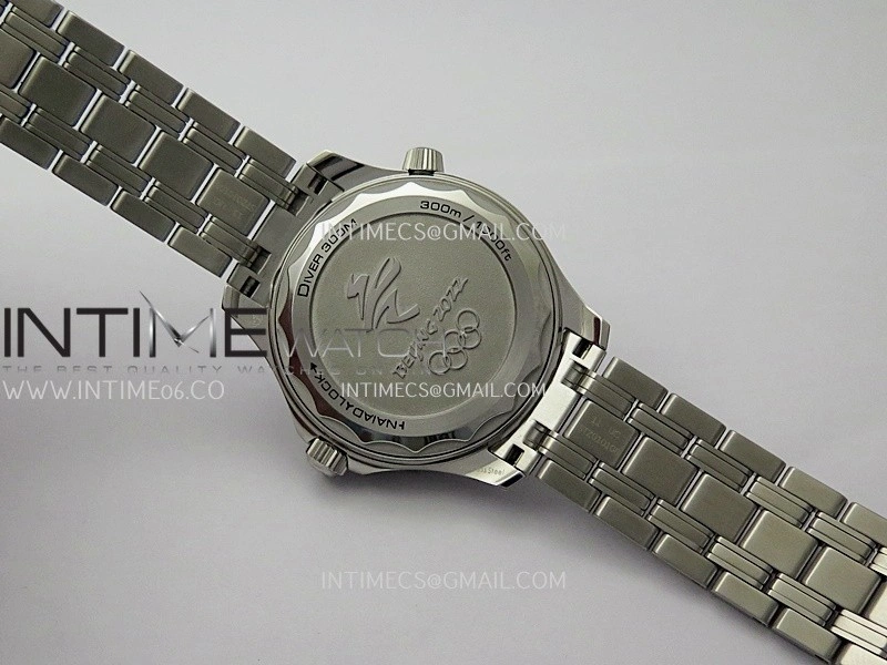 Seamaster 300M 42mm Aluminum Bezel SS VSF Best Edition Blue Ceramic Dial On SS Bracelet Super Clone Asian 8800